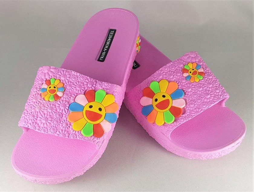 Kids Flat Slipper Sunflower - Pink