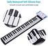 Cat Pattern 49-key Roll-up Electronic Piano