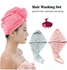3-Piece Hair Washing Set with 2 Hair Towel Wraps Multicolour