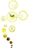 ملصق جداري عاكس بتصميم ساعة حائط دائرية ذهبي