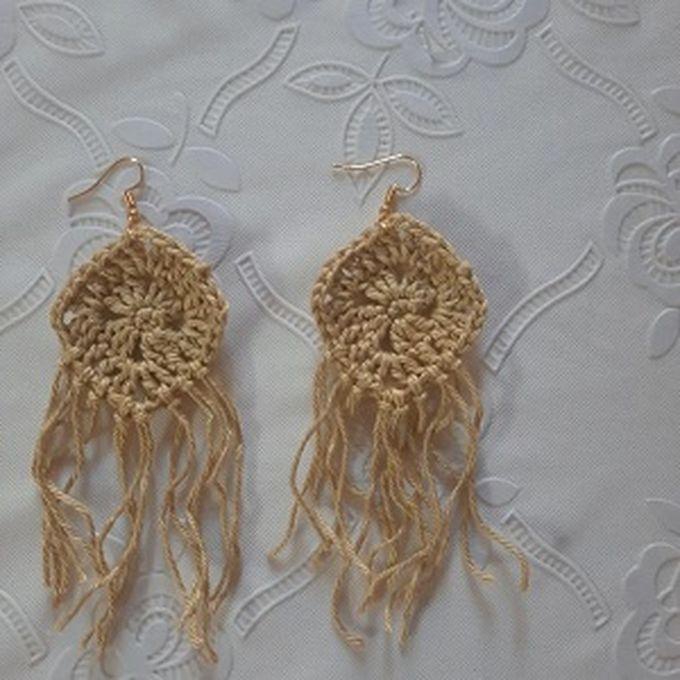 Earring Handmade Crochet Gold