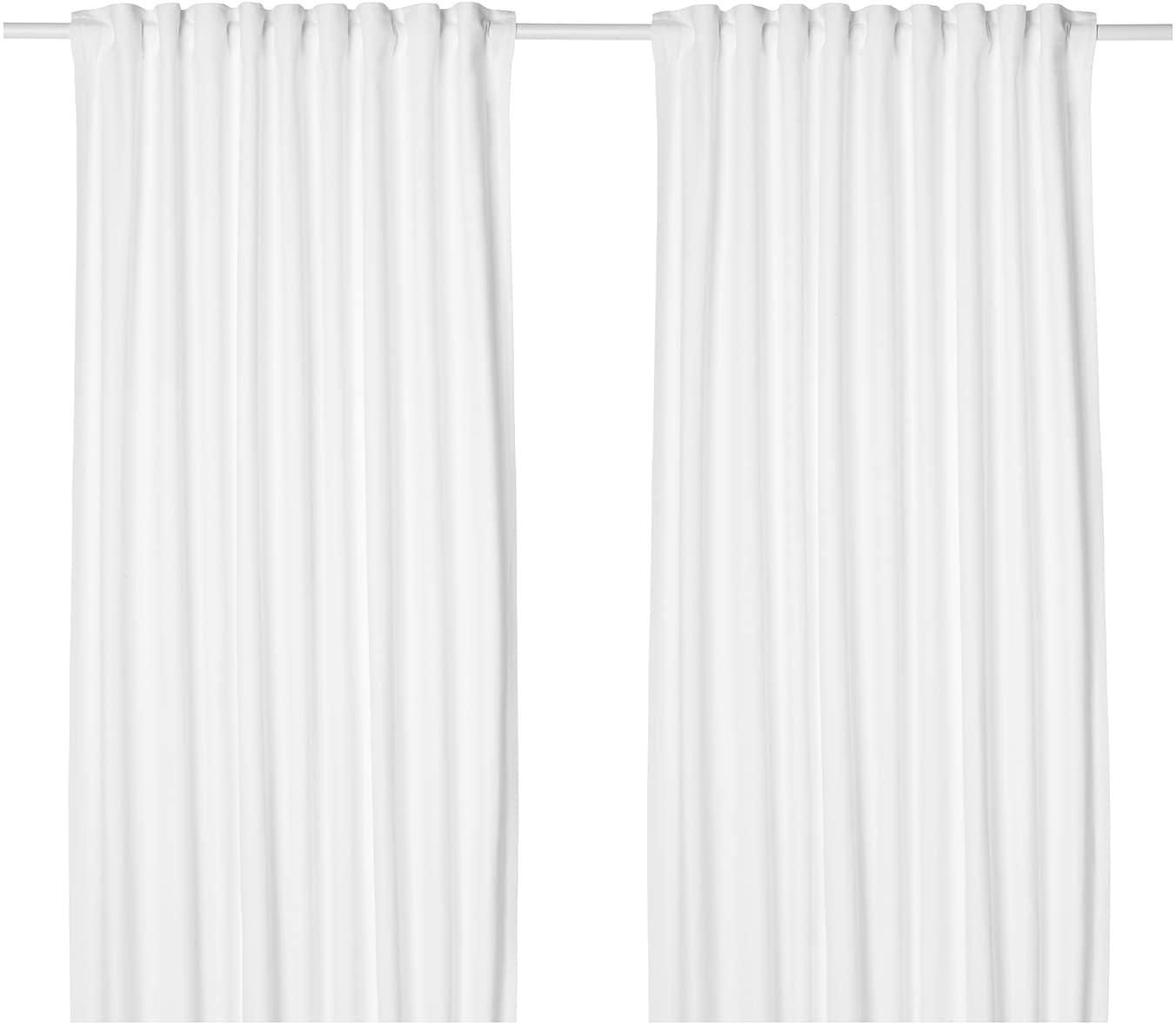 TIBAST Curtains, 1 pair - white 145x300 cm