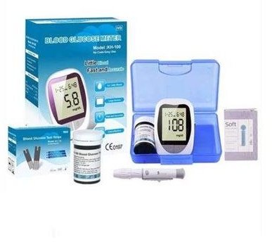 IVD Blood Glucose Meter with Lancets 50 Count and 50 Pieces Blood Test Strips