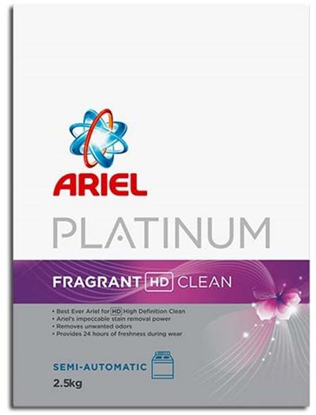 Ariel Detergent Powder Platinum Fragrant Semi Automatic - 2.5 kg