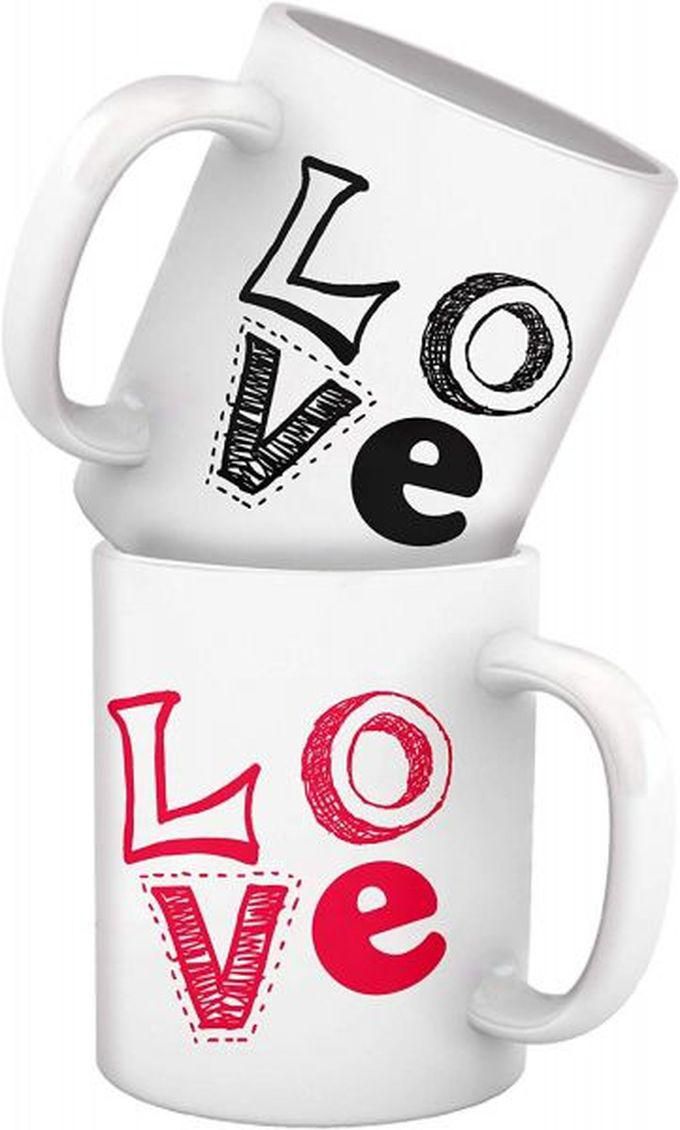 Cashmeera Printd Mug - Couples Set Of 2 Mugs -Ceramic Coffee Cup