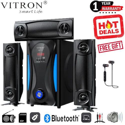 Vitron 3.1CH SUB-WOOFER SYSTEM BT/FM/SD/USB AC/DC 10,000W + FREE BT SPORT