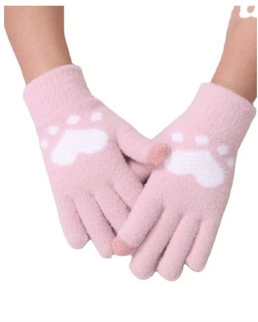 Smooth Wool Gloves To Warm Your Hands With Availablity To Use Mobile Touch