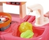 42Pcs Toys Kitchen Playset, Simulation Kitchen Toy Spray Water Tableware Kids Kitchen Toys, Kitchen Cooking Set Fruit Vegetable Tea Playset Toy For Kids Early Age Development Pink