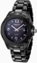 Cirros Milan Women's Black Ceramic Watch with Mother of Pearl Diamond Dial