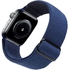 لساعة Apple Watch Series 4/5 أشرطة مرنة قابلة للتنفس من القماش القابل للتنفس 38/40 مللي متر حزام مطاطي من النايلون قابل للتعديل أزرق