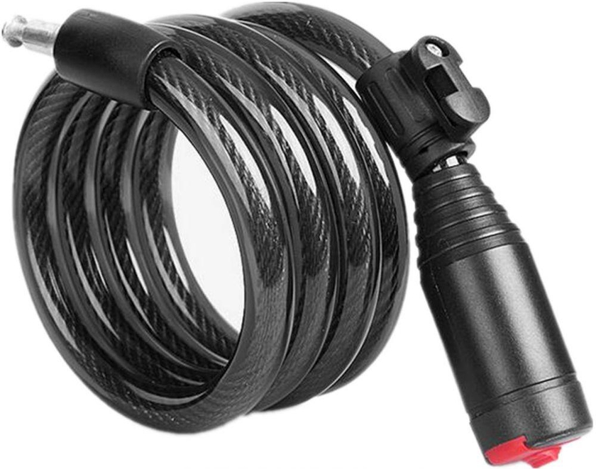 Portable Self Coiling Cable Bike Lock with Keys and Mounting Bracket  2337TT