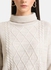 CABLE KNIT HIGH NECK PULLOVER