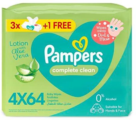Pampers complete clean, 256 wipes