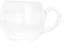 Akher el Ankoud Plain double crystal coffee cup, double insulated glass