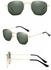 نظارات شمس مستقطبة للرجال من زيزا بلاي نظارات للنساء إطار سداسي مقاس متوسط/كبير مع حماية من الأشعة فوق البنفسجية 400 نمط كلاسيكي/ريترو، إطار ذهبي
