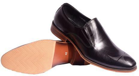 Fashion Men's Official Pure leather Shoes-Black