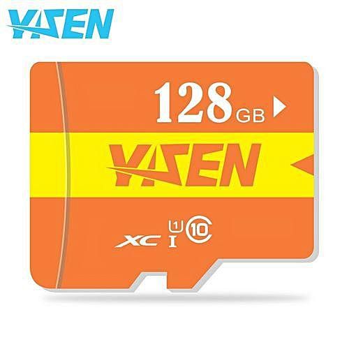 Generic YISEN TF Memory Micro SD Card High Speed Storage Device-ORANGE