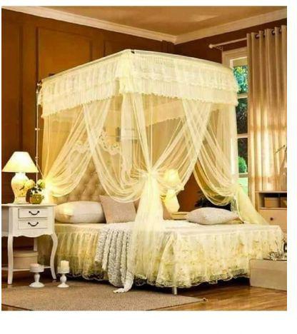 Generic Mosquito Net With 2 Stands - 5X6 - Cream