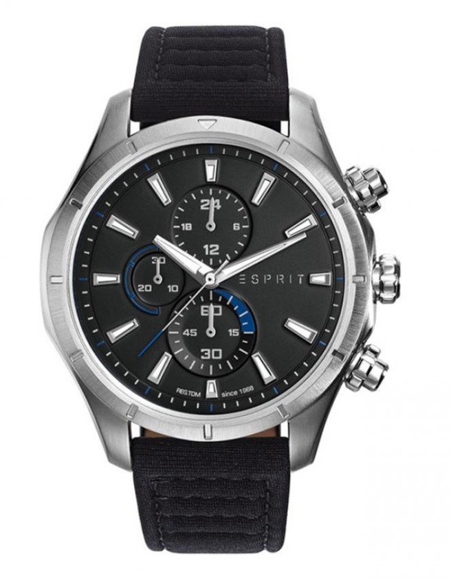 Esprit ES108781004 Leather Watch - Black
