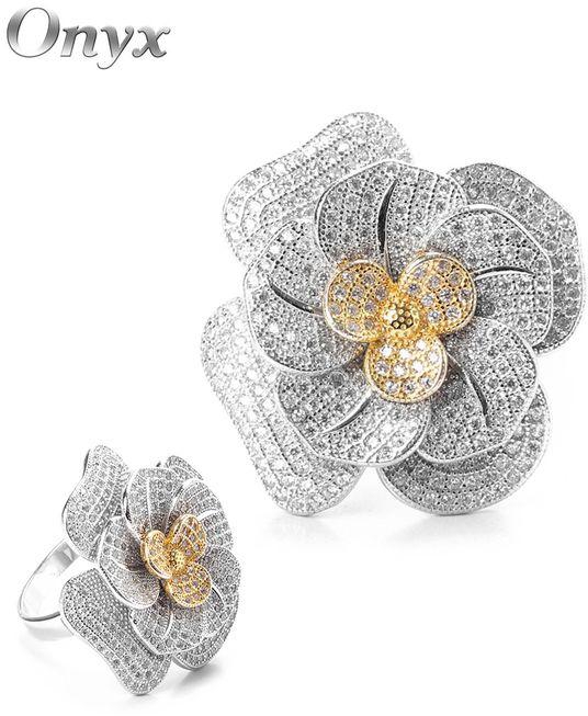 A Different Flower Ring For Women, Made Of 925 Pure Silver