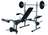 Weight Lifting Bench With 50kg Weight Set & Bar