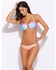 Sunshine Sexy Women Halter Shell Print Gradient Push Up Split Bikini Set Swimwear Swimsuit-Blue