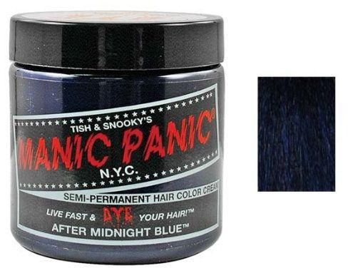 Manic Panic Semi Permanent Hair Color Cream After Midnight Blue 4 Oz