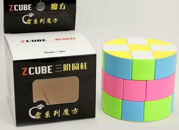 Kids 3x3x3 Cylinder Magic Rubik's Cube - Stickerless (Colorful )
