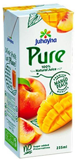 Juhayna Pure Peach & Mango Juice - 235ml 