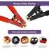 THE WHITE SHOP 2pcs，Battery Jumper Cable Clamps, Heavy Duty Pure Copper Alligator Clips Jumper Cables Boost Clamp,Suitable for Car Auto Vehicle Boat (Red & Black)
