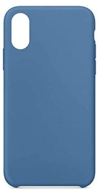 StraTG StraTG Blue Silicon Cover for iPhone XS Max - Slim and Protective Smartphone Case