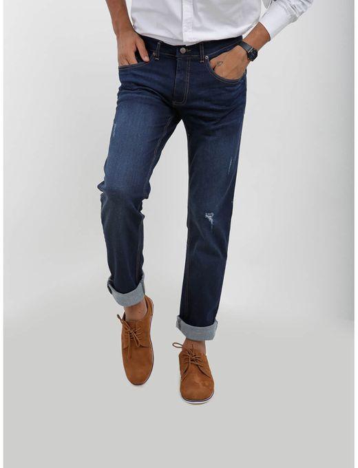 Ted Marchel Basic Jeans Pants For Men -Dark Navy