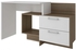 BRV Movies Computer Desk With Two Drawers and Storage Compartment, Beige/White