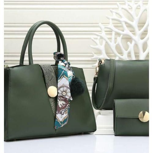 Fashion 3 in 1 Elegant Handbag Set - High Quality pu Leather Women Handbag