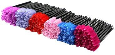 300-Piece Disposable Eyelash Mascara Wands Applicator Makeup Brushes Multicolour