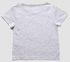 Baby Girls Round Neck Short Sleeve T-Shirt Grey