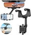 Jinyi Rotatable and Retractable Car Phone Holder,Multifunctional Car Rearview Mirror Phone Holder,360°Universal Rotatable Rear View Mirror Phone Mount for All Phones and Car