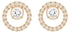 Swarovski Creativity Circle Pierced Earrings 5199827 Rose Gold