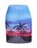 Plus Size Palm Tree Sunset Print Wrap Cover Up Skirt - L