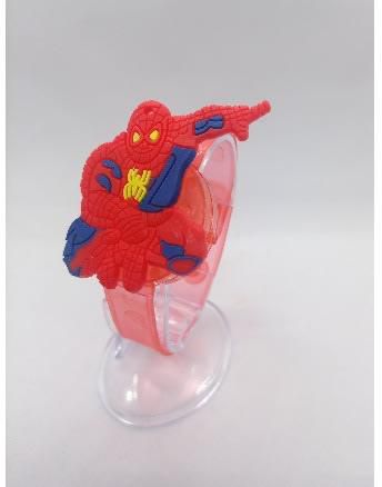 Kids Silicone Spiderman Led Light Wrist Band - Red