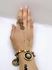 Khan Youssef 2 Pieces / Set Women / Bracelet And Ring Gray Stone Gold Jewelry