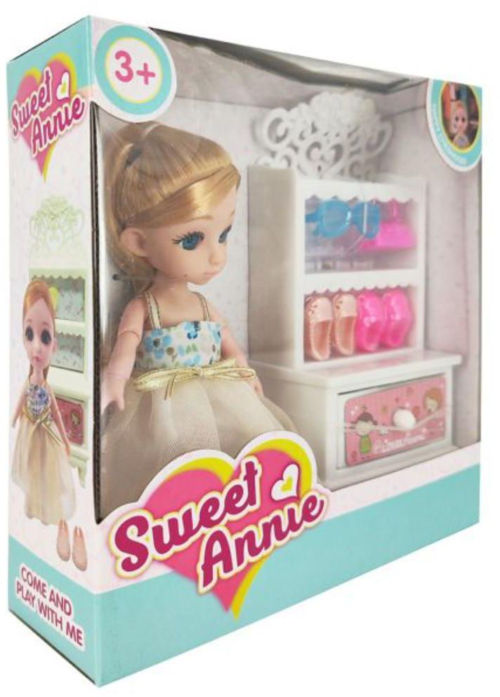 Sweet Annie - 6 Inch Doll Shoe & Fashion Accessories Playset- Babystore.ae