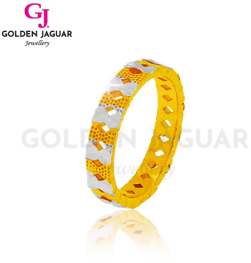 GJ Jewellery Emas Korea Ring - Ribbon Pasir Kikir 88828