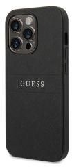 Guess for iPhone 14 Pro PU Saffiano Hard Case - Black