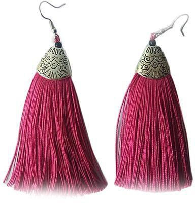 Fashion Pink Tassel Earrings