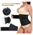 Me Up Wrap Bandage Women’s Waist T Straps, Abdomen-Sculpting Training Device,Women Slimming Tummy Wrap Belt (3Meter black)