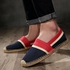 Fashion Men's Women's Canvas Casual Shoes Espadrille Slip On Loafers Weave Moccasins Blue