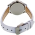 Casio Women's White Dial Leather Band Watch [LTP-E102L-7AV]