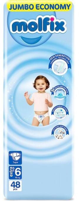 Molfix Molfix Baby Diapers - Size 6 - 16+Kg - 48 Diapers