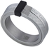 Guy Laroche Stainless Steel Ring with Black Ion Plating Sz 58 For Men, 4TQ003AG-58
